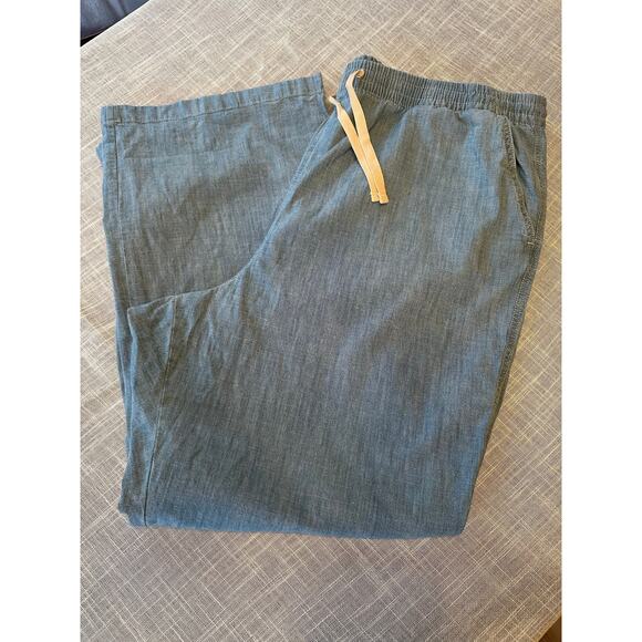 LL Bean Women's Sz 20W Plus Lakewashed Chambray Favorite Fit Pants - Picture 3 of 9
